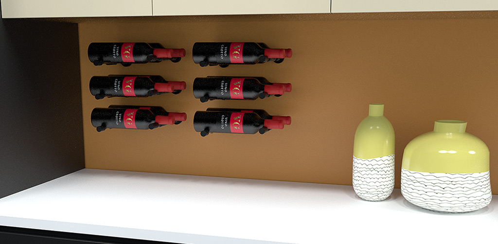 Vino Pins in Kitchen
