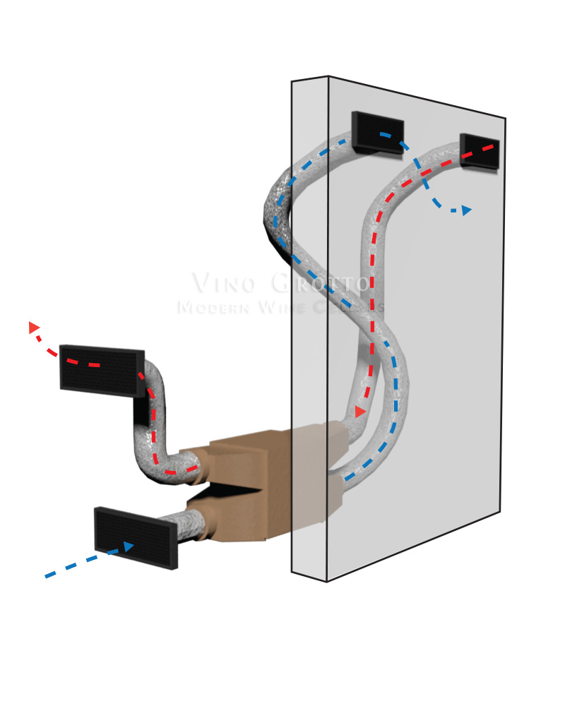 Ducted system cooling unit diagram