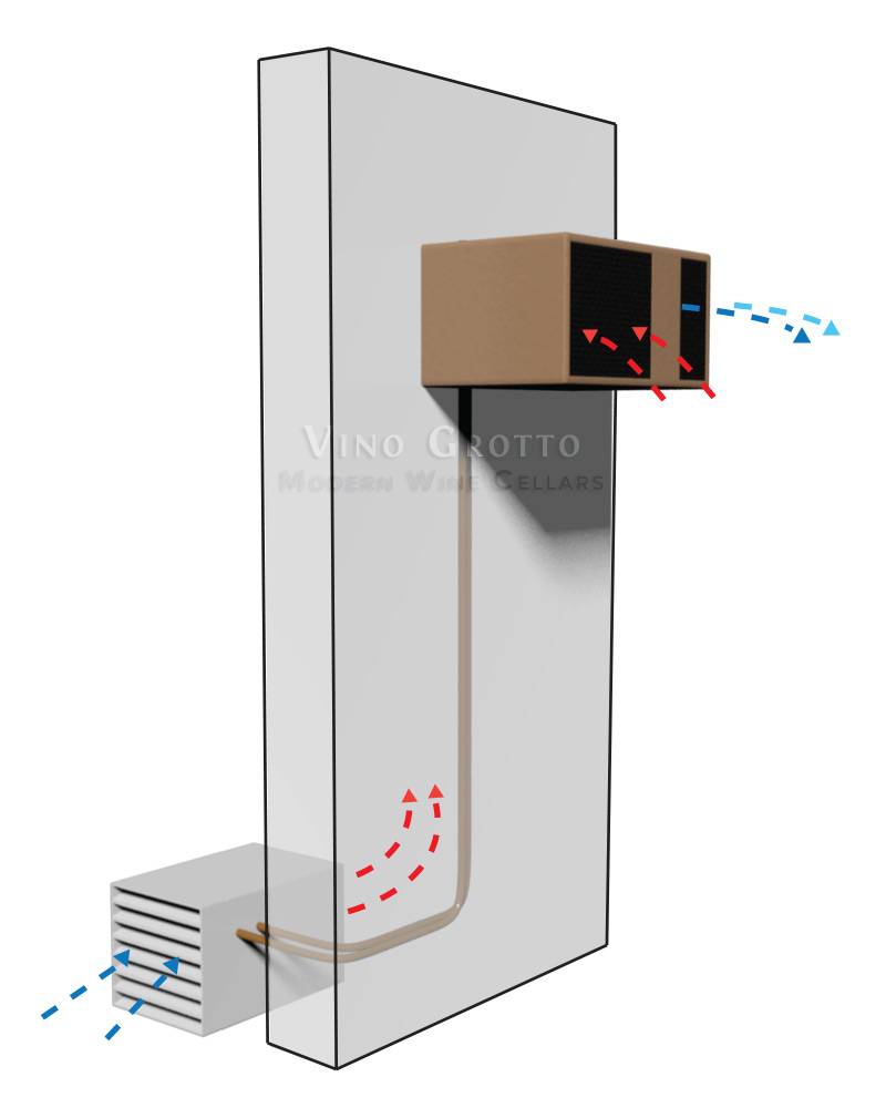 Split system cooling unit diagram